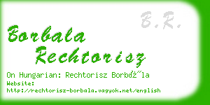 borbala rechtorisz business card